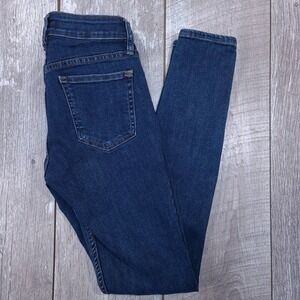 Silver Jeans Avery Skinny Jeans Women 25x31 Dark Indigo Blue Wash Stretch